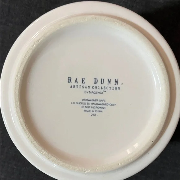 Rae Dunn Artisan Collection White Ceramic Base Wood Lid “Store” by Magenta - Picture 2 of 3